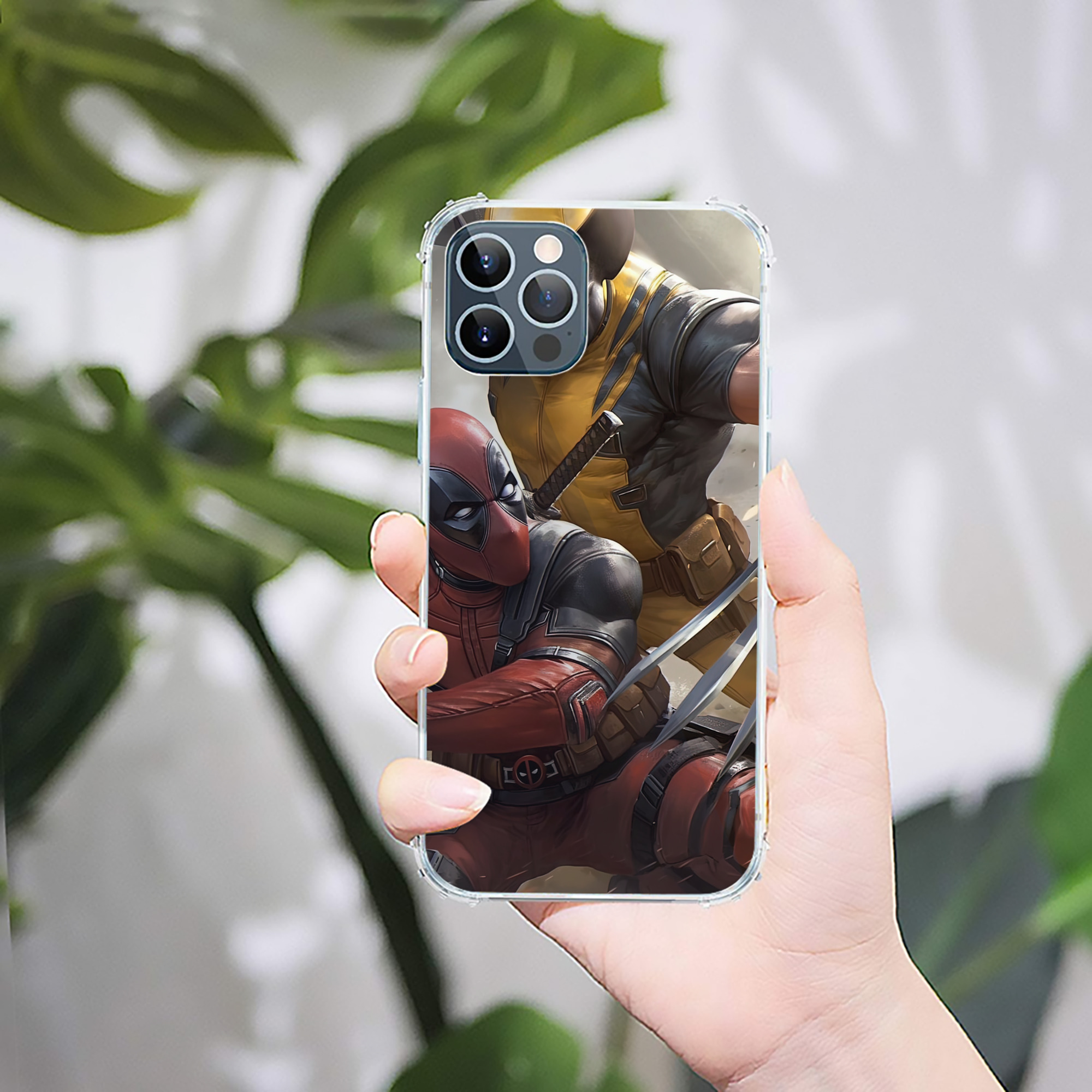 （画像用） Deadpool デッドプール 【iPhone 12シリーズ対応】透明スマホケース（クリアソフトケース）